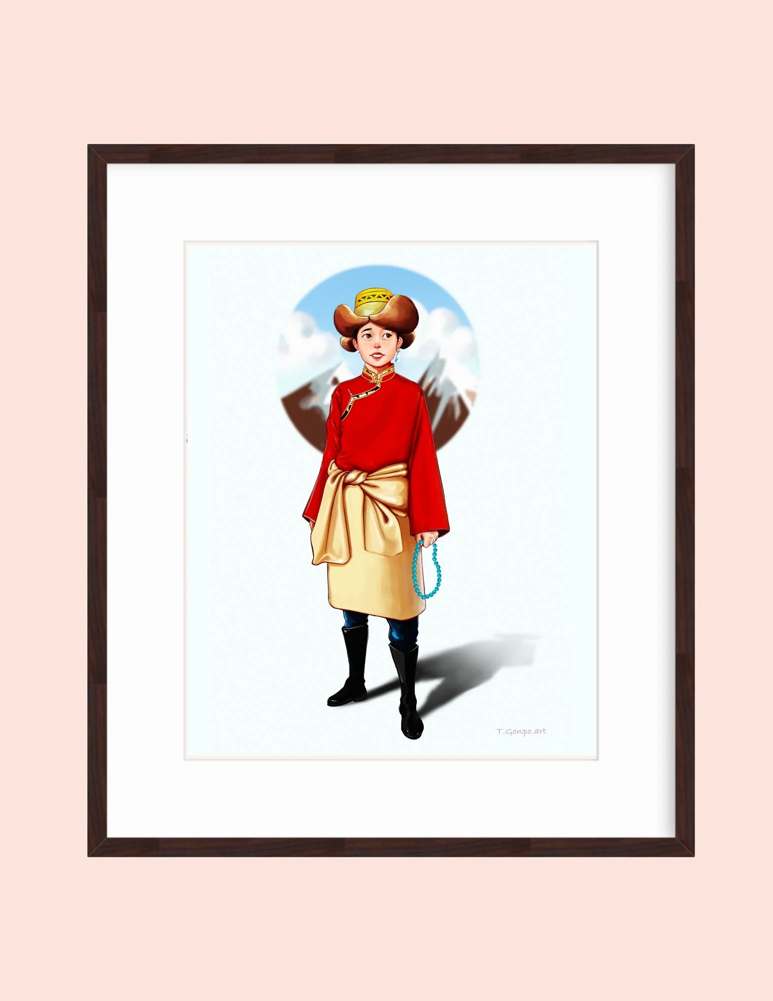 Tibetan Boy | Print 16x20 — Ngatso Tibetan Product & Information